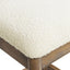 Leon - Arched Back & Upholstered Counter Stool (Set of 2) - Ivory White