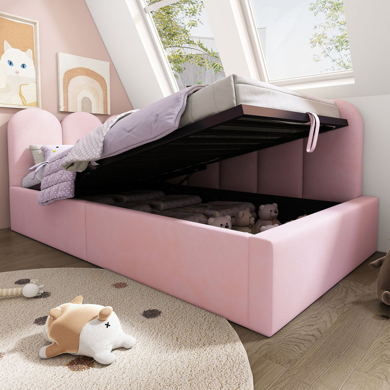 Upholstered Daybed With Hydraulic Storage