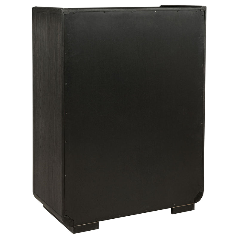 Bangor - 5 Drawer Bedroom Chest - Black