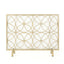 Thayer - Single Panel Iron Fireplace Screen With Geometric Design