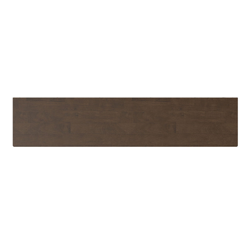 Harper - 4 Shelf Low Bookcase - Walnut Brown