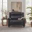 Tufted Design Wide Manual Recliner Chair