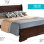 Sleigh Bed With Low Footboard