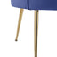 Angelina - Scalloped Back Barrel Accent Chair With Metal Legs