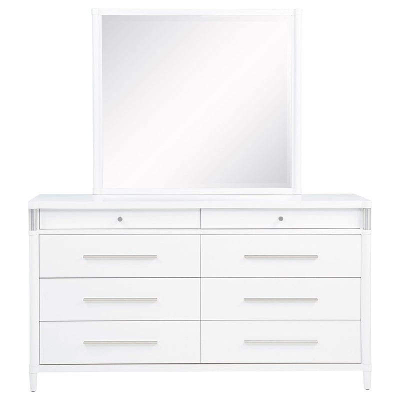 Robinson - 8 Drawer Dresser With Mirror - White
