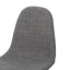 Modern Minimalist Fabric Dining Chair With Iron Legs