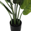 37" Tall, Artificial Plant, Aureum Tree, Indoor, Faux, Fake, Floor, Greenery, Potted, Real Touch, Decorative - Green / Black
