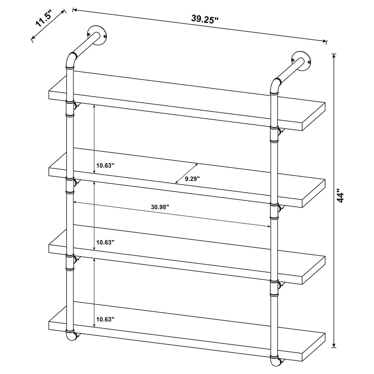 Industrial Design Wall Shelf