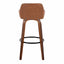 Daniella - Contemporary Fixed Height, Barstool & Swivel And Round Footrest (Set of 2)