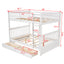 Bunk Bed With Ladders And 2 Storage Drawers