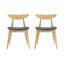 Ergonomic Back Dining Chairs (Set of 2)