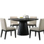 Jasper - Wide Contemporary Round Dining Table Set