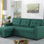 Upholstered Pull Out Sectional Sofa With Chaise