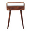 Solid Wood Curved Console Table