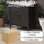 Bathroom Vanity With Sink, Soft Close Doors And Adjustable Shelf