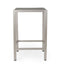 Outdoor 43" Aluminum Bar Table With Rattan Table Top - Gray / Silver