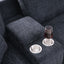 Lily - Sectional Sofa With Ottoman - Black