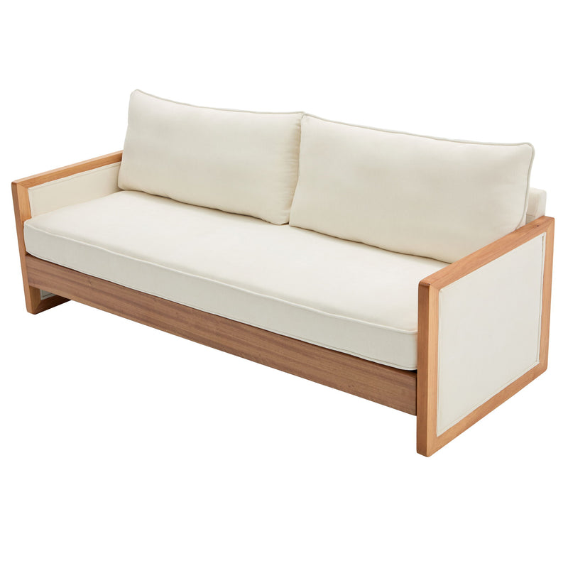 Modern 3 Seater Sofa With Armrests, Living Room Couch