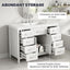 Bathroom Vanity Cabinet Only With 2 Soft Close Doors And 8 Drawers