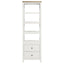 Delaney - 4 Shelf Bookcase With Top Storage Tower - White