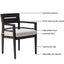 Outdoor Modern Dining Set, Chairs Sunbrella Cushioned And Dining Table With Umbrella Hole