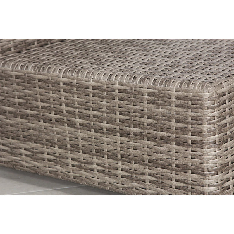 Patio Sofa Set For 4 With Cushions Convenient Outdoor Seating Group - Brown / Gray