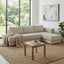 L-Shaped Modular Sofa With Double Layer Cushion