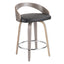 Grotto - Contemporary Fixed Height Counter Stool & Swivel With Round Footrest (Set of 2)