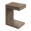 Accent Table, C - Shaped Contemporary & Modern - Taupe