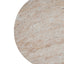 Stylish Outdoor / Indoor Lightweight Concrete Side Table With Travertine - Beige