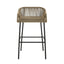 La Push - Outdoor Rope Barstool (Set of 2) - Black / Brown