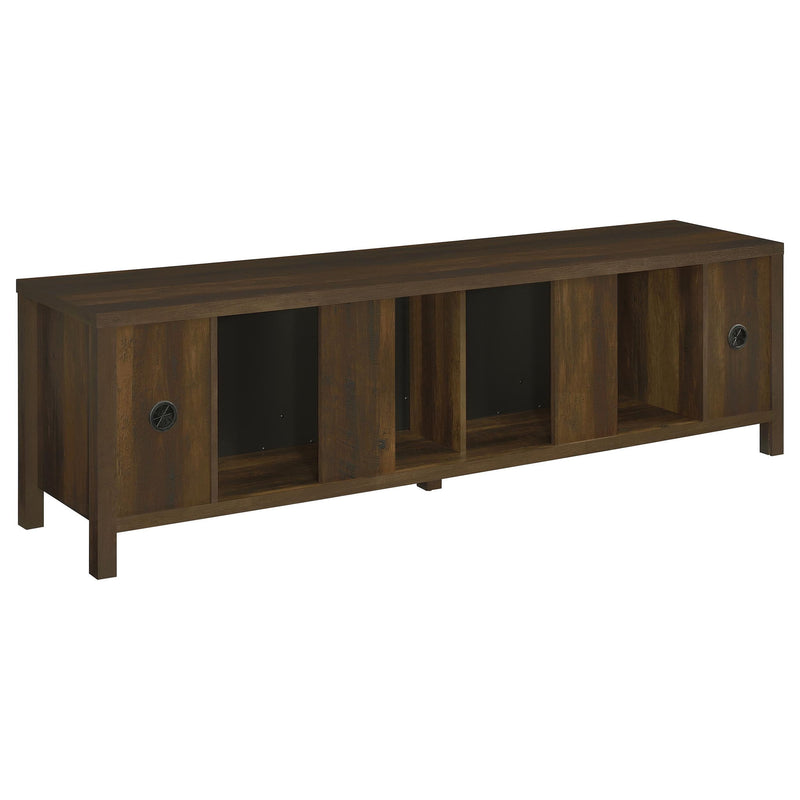 Alamitos - Electric Fireplace TV Stand With Flame Visualizer - Pine Wood