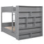 Bunk Bed With 2 Drawers And Multi Layer Cabinet
