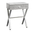 Accent Side X Table, Storage Drawer, Contemporary & Modern