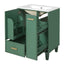 Bathroom Vanity With Sink, Deep Drawer, Door Shelf, 2 Tier Basket