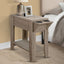 Accent Side Table, Storage, Lamp, Transitional Space-Saving Design