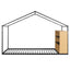 Bed House Frame With Shelves And Lights