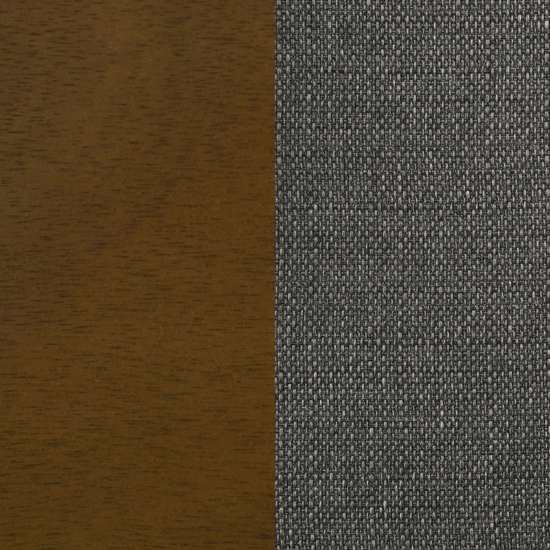 Upholstered Dining Bench - Brown / Gray