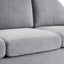 Modern 3 Seater Sofa With Curved Backrest