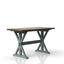 X Based Counter Height Dining Table - Aqua Blue