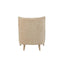 Hi Back Accent Chair - Light Brown