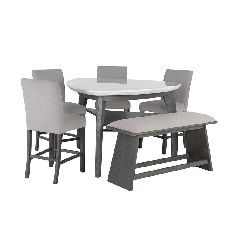 Jasmine - Bar Bench - Gray