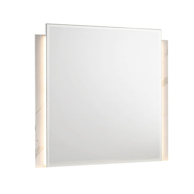 Altima - LED Dresser Mirror With Integrated Vertical Light Strips (Dresser Not Included) - Gray