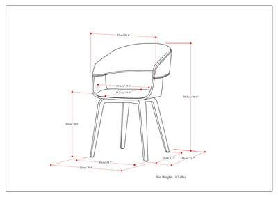 Lowell - Upholstered Bentwood Dining Chair