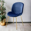 Chuchip - Side Chair (Set of 2) - Blue / Gold