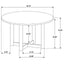 Graham - 5 Piece Round Dining Table Set - Walnut