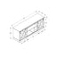 TV Stand, Console Media Entertainment Center, Storage Cabinet, Transitional
