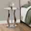 Accent Table, Side Mirror, Transitional - Silver