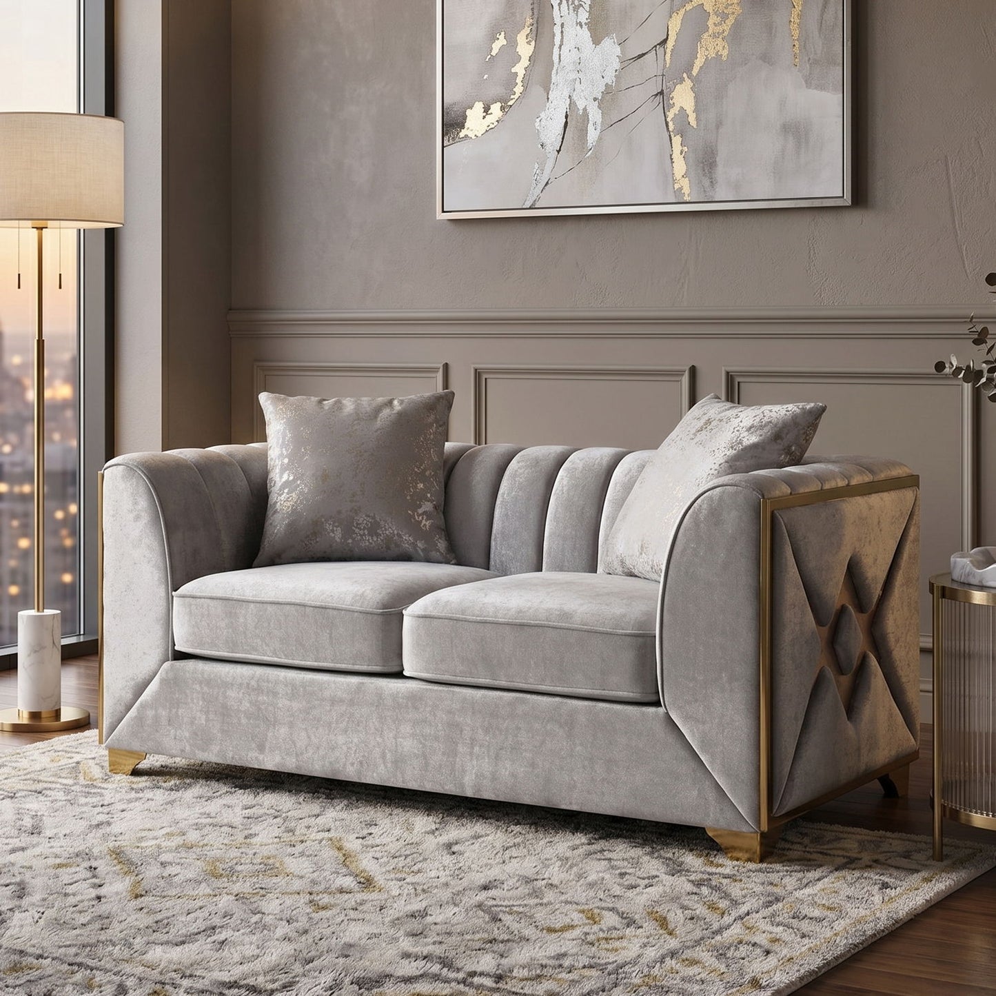 Velencia - Modern Style Loveseat