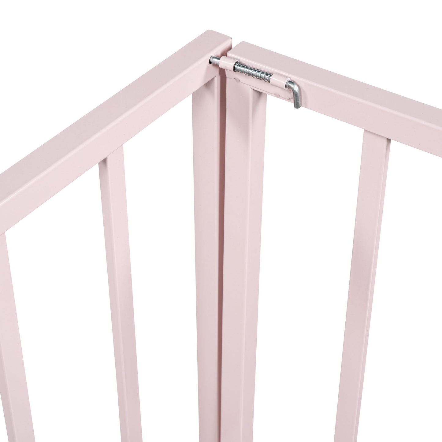 Metal Floor Bed Frame With Fence And Door
